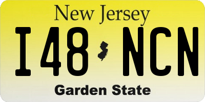 NJ license plate I48NCN