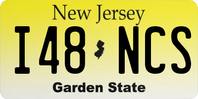 NJ license plate I48NCS