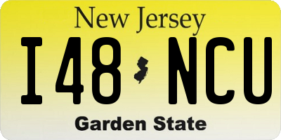 NJ license plate I48NCU