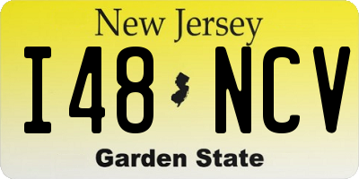 NJ license plate I48NCV