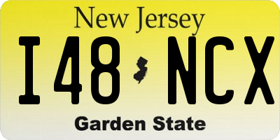 NJ license plate I48NCX
