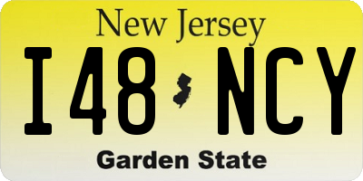 NJ license plate I48NCY