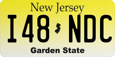 NJ license plate I48NDC