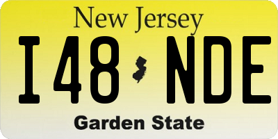 NJ license plate I48NDE