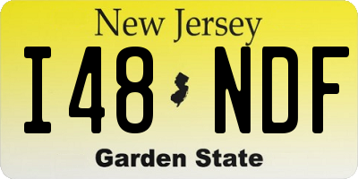 NJ license plate I48NDF