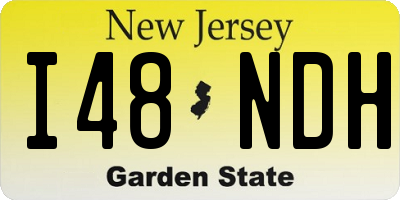 NJ license plate I48NDH