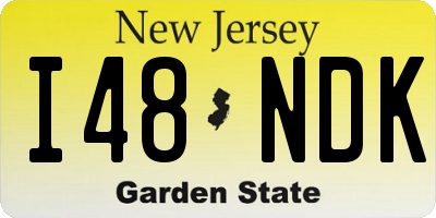 NJ license plate I48NDK