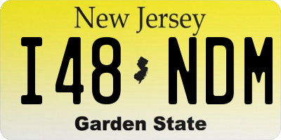 NJ license plate I48NDM