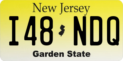 NJ license plate I48NDQ