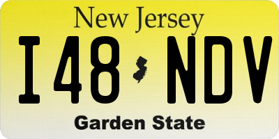 NJ license plate I48NDV