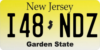 NJ license plate I48NDZ