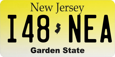 NJ license plate I48NEA