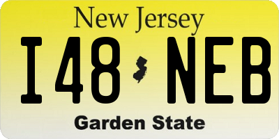 NJ license plate I48NEB