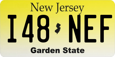 NJ license plate I48NEF