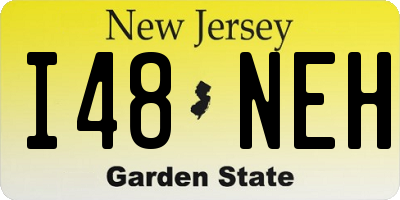 NJ license plate I48NEH
