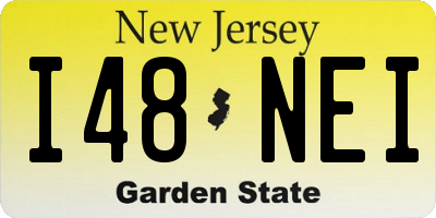 NJ license plate I48NEI