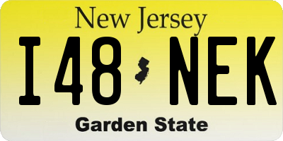 NJ license plate I48NEK
