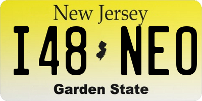 NJ license plate I48NEO