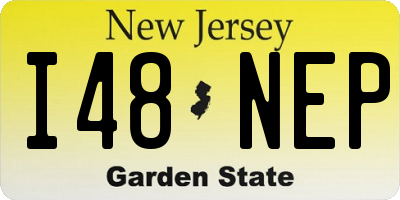 NJ license plate I48NEP