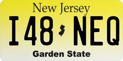 NJ license plate I48NEQ