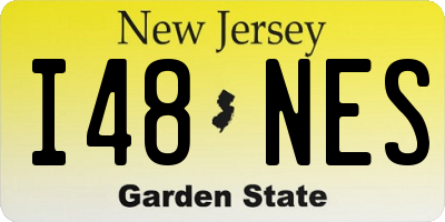 NJ license plate I48NES