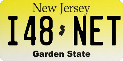NJ license plate I48NET