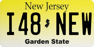 NJ license plate I48NEW