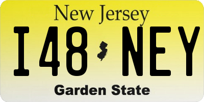 NJ license plate I48NEY