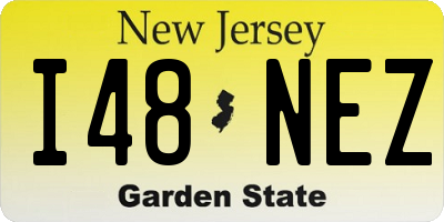 NJ license plate I48NEZ