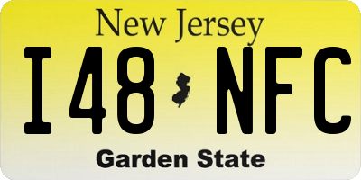 NJ license plate I48NFC