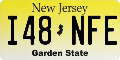 NJ license plate I48NFE