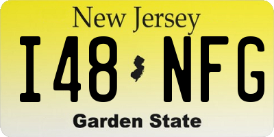 NJ license plate I48NFG