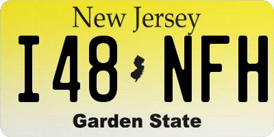 NJ license plate I48NFH