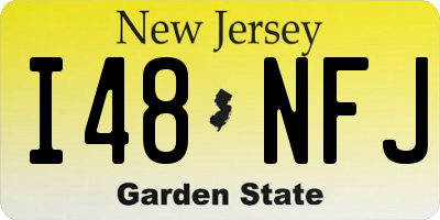 NJ license plate I48NFJ