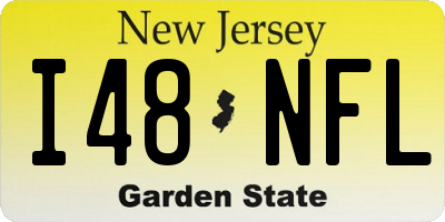 NJ license plate I48NFL