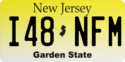 NJ license plate I48NFM