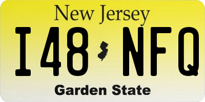 NJ license plate I48NFQ