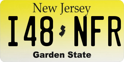NJ license plate I48NFR