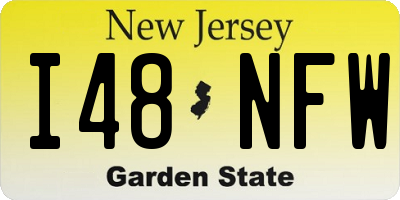NJ license plate I48NFW