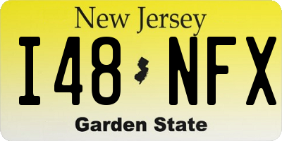 NJ license plate I48NFX