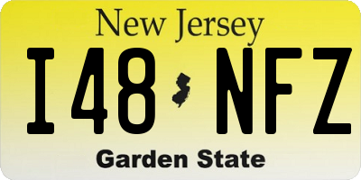 NJ license plate I48NFZ