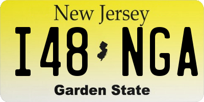 NJ license plate I48NGA