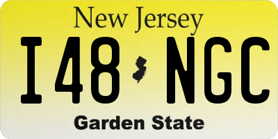 NJ license plate I48NGC