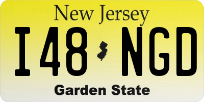 NJ license plate I48NGD