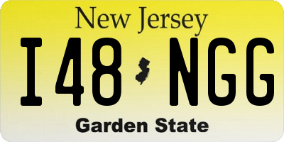 NJ license plate I48NGG