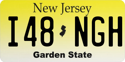 NJ license plate I48NGH