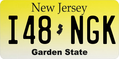 NJ license plate I48NGK