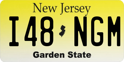 NJ license plate I48NGM