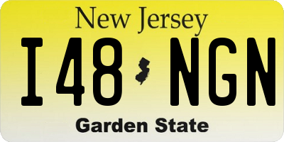 NJ license plate I48NGN