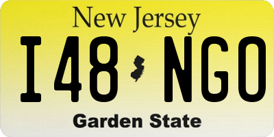 NJ license plate I48NGO